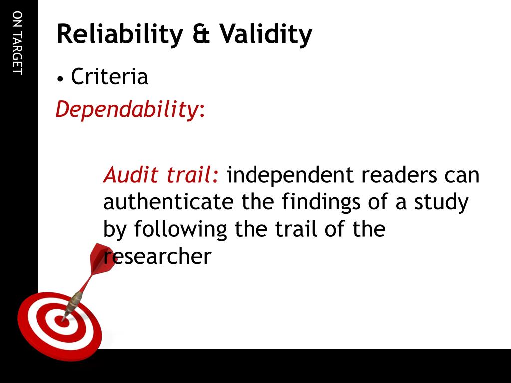 validity and reliability in research methodology