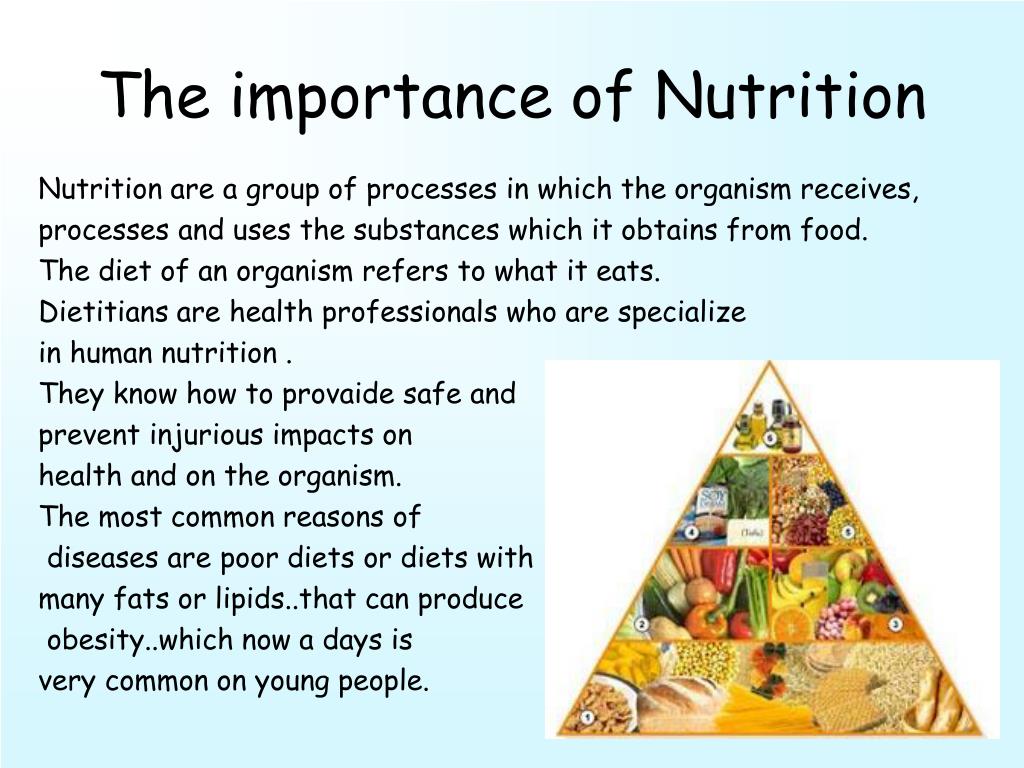 presentation on importance of nutrition