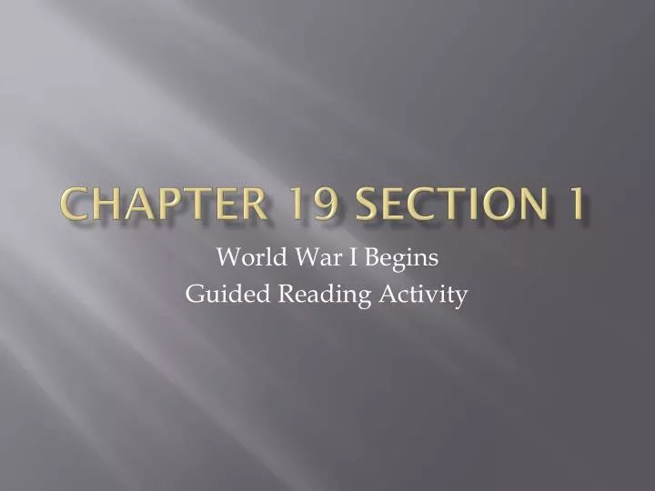 chapter 19 section 1 n.