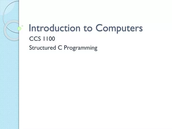 PPT - Introduction to Computers PowerPoint Presentation, free download ...