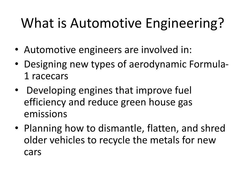 presentation topics related to automobile engineering