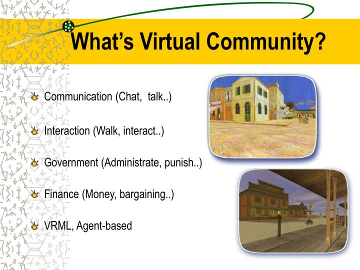 Ppt Virtual Community Powerpoint Presentation Id3006067