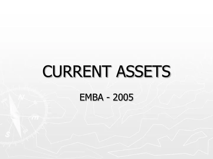 current assets n.