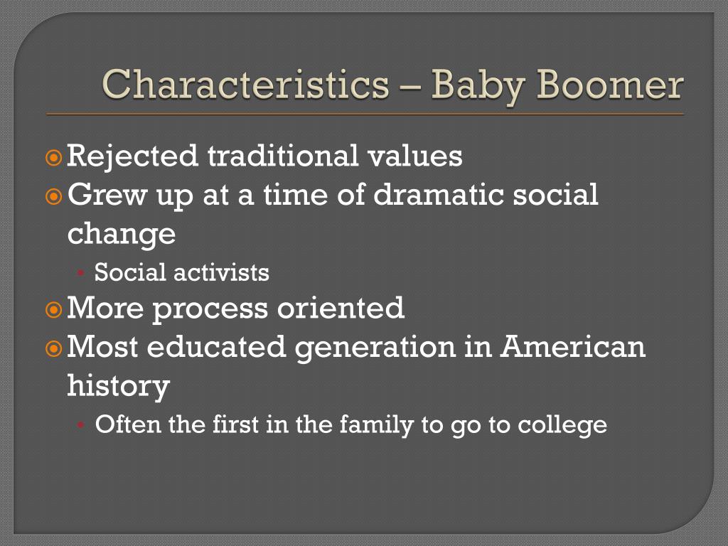 PPT - The Educational Divide: Boomers, Gen X Or Millennials ...