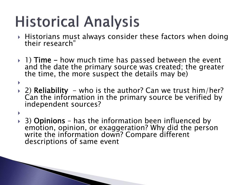 define historical analysis