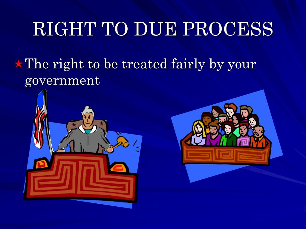 constitutional right to due process constitutional right to due process