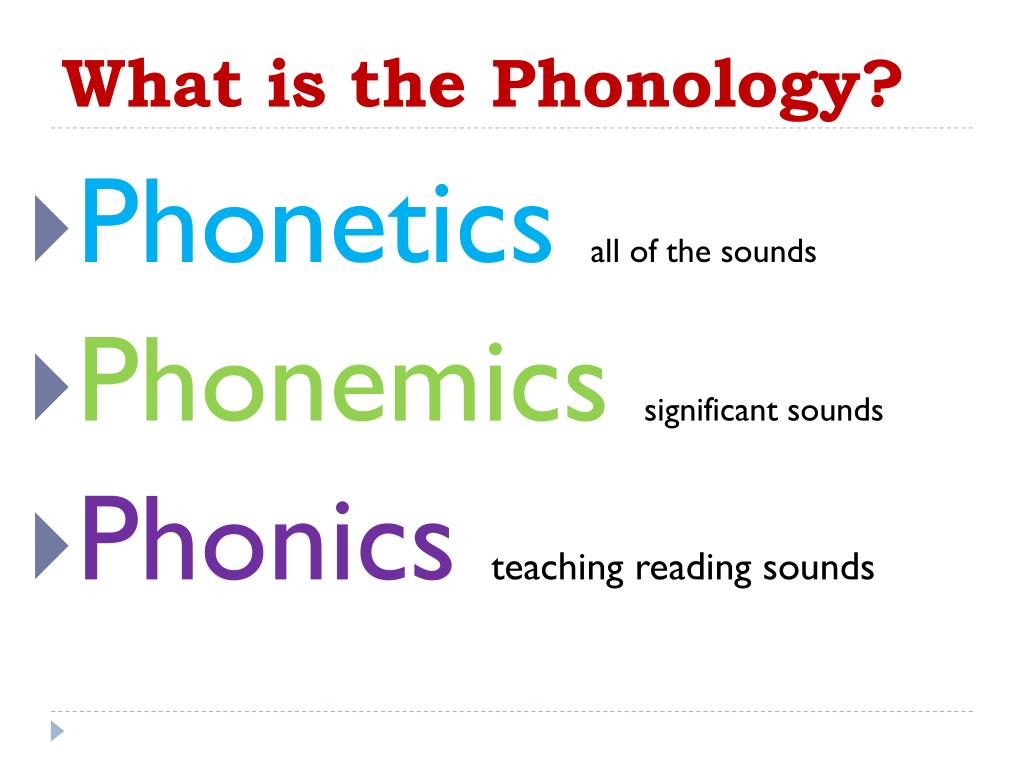 phonetics research