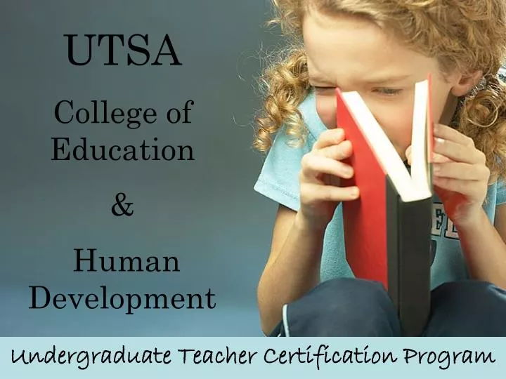 PPT UTSA College Of Education Human Development PowerPoint 