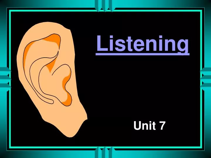 PPT Listening PowerPoint Presentation, free download ID3011291