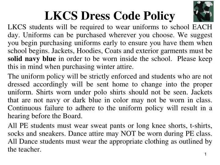 PPT - LKCS Dress Code Policy PowerPoint Presentation, free download ...