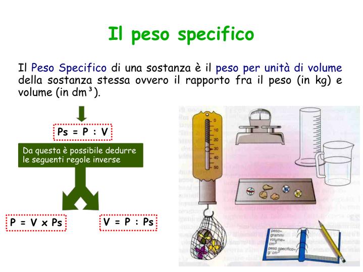 Per Determinare Il Peso Specifico Di Un Liquido Si Usa PPT - La misura delle grandezze PowerPoint Presentation - ID:3011611
