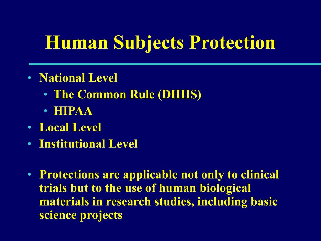 PPT Human Research Protection Programs 1a How to Navigate Human