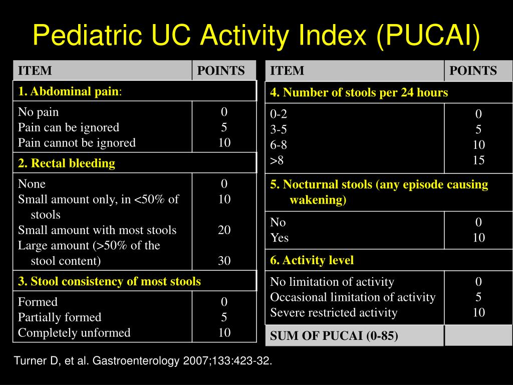 PPT Acute Pediatric Ulcerative Colitis Lessons from the OSCI Trial