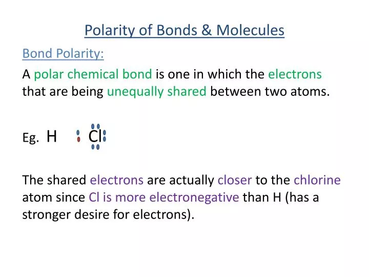 bond polarity