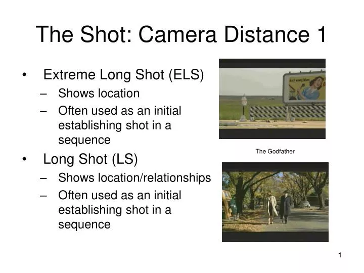 PPT The Shot Camera Distance 1 PowerPoint Presentation, free