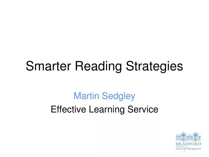 smarter reading strategies n.