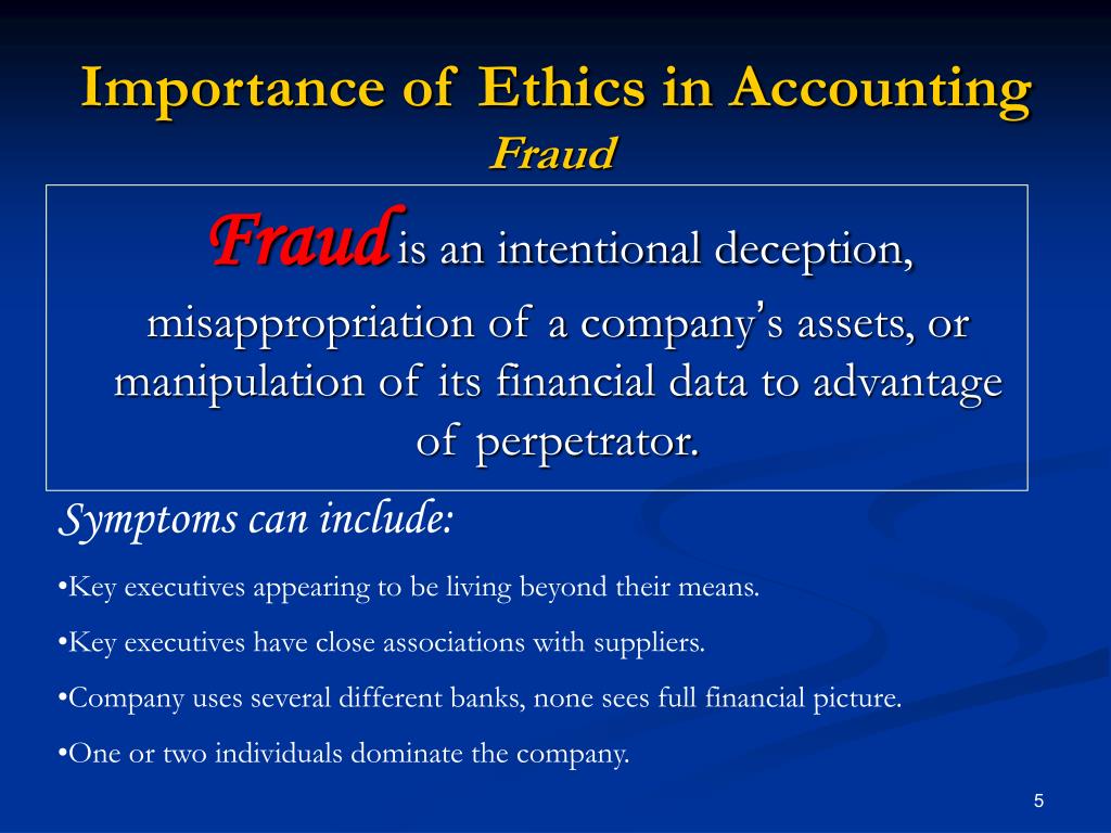 Accounting Fraud And Unethical Business Ethics