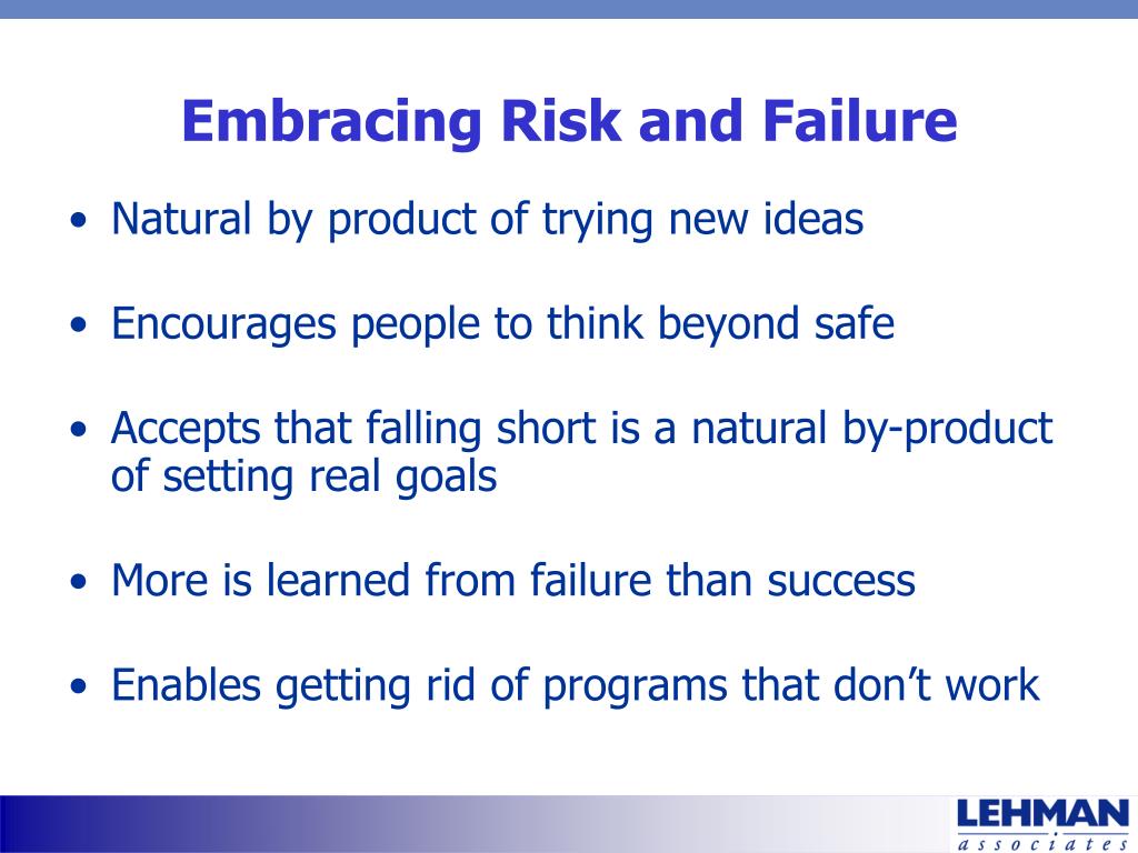 PPT - Embracing Risk and Failure for Greater Success PowerPoint