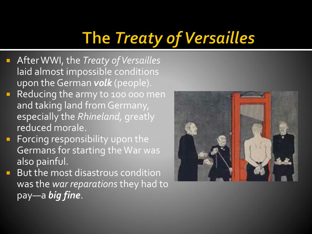 how the treaty of versailles caused ww2 essay