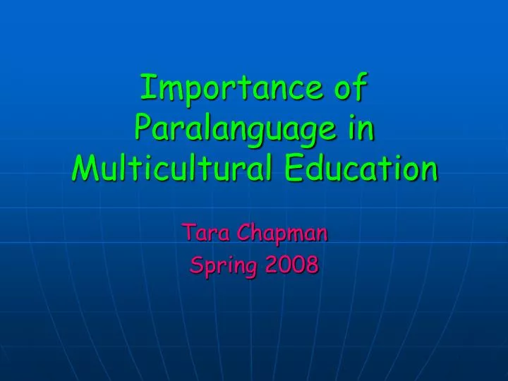 Multicultural Education And Its Importance