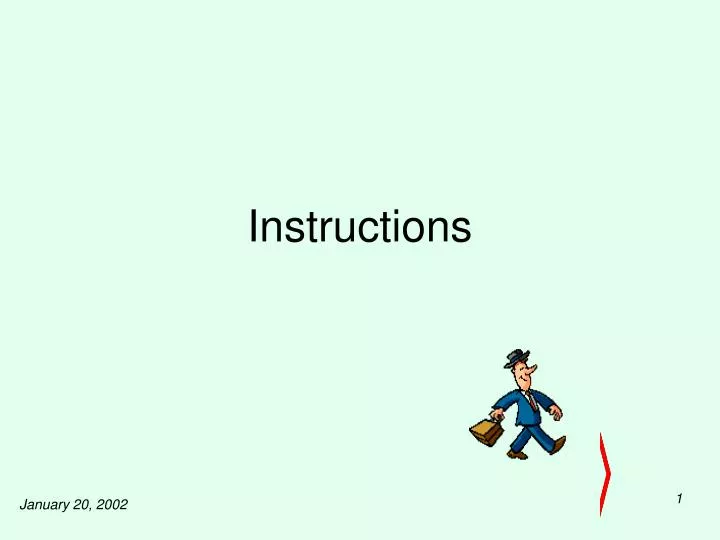 instructions n.