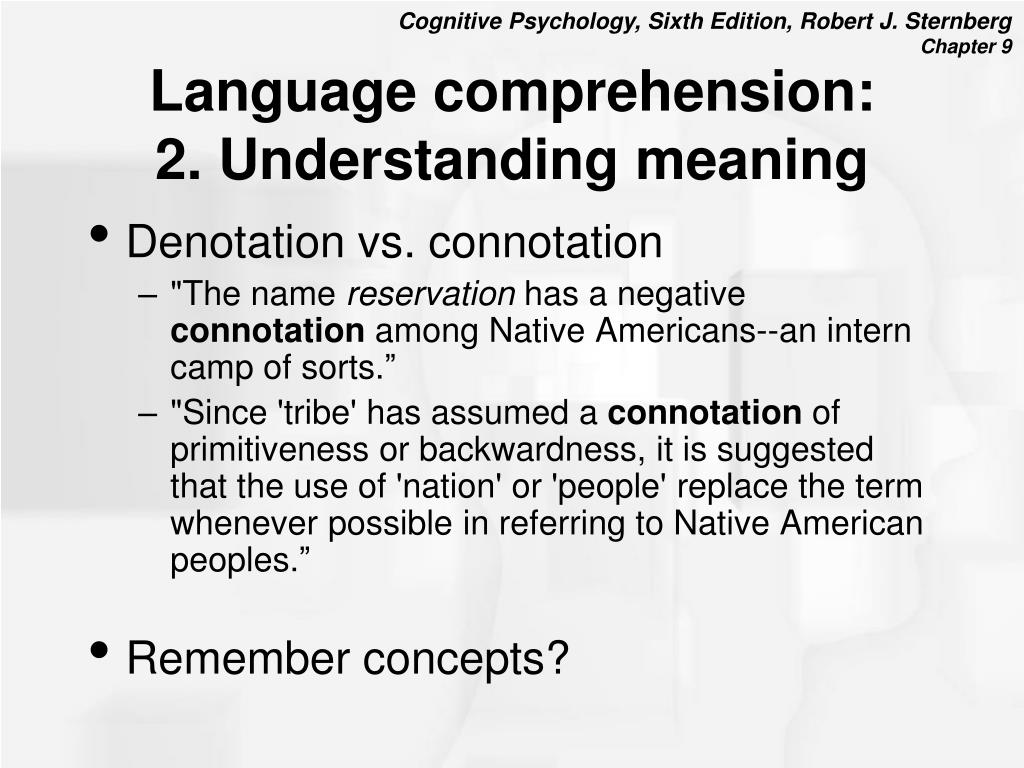 presentation about language comprehension