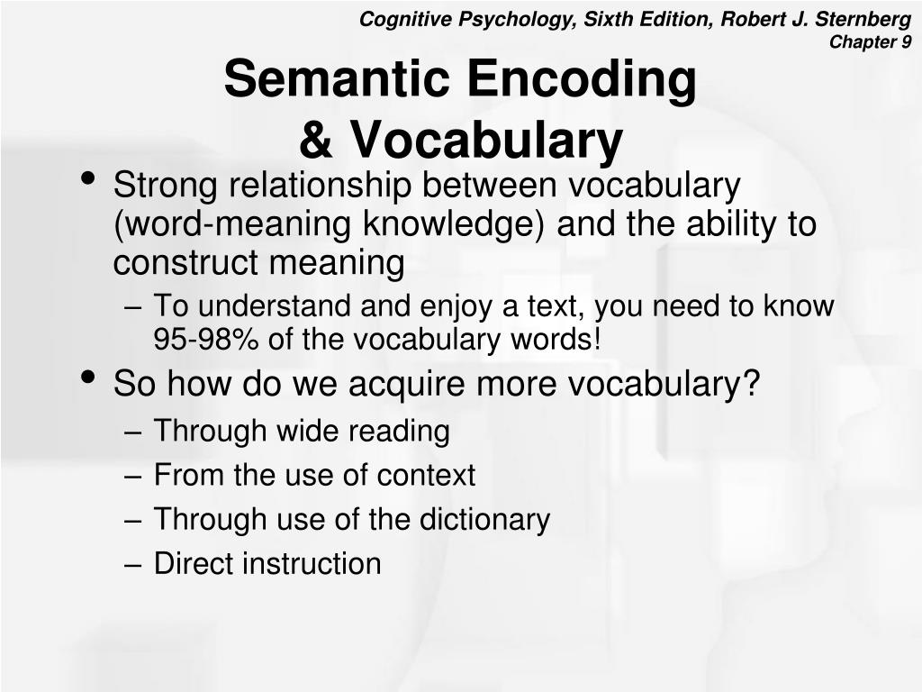encoding in reading definition encoding in reading definition