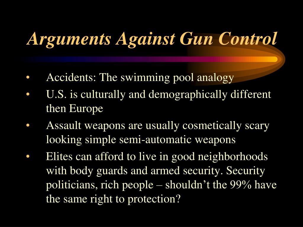 arguments against gun control in the us