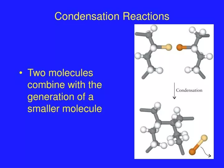 condensation reactions n.
