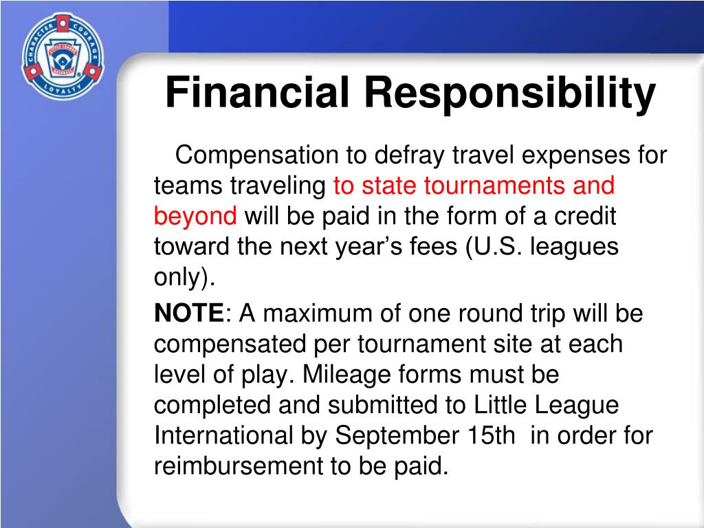 Ppt - Officials / Financial / Guidelines For Conduct Of Tournament  Powerpoint Presentation - Id:3015226
