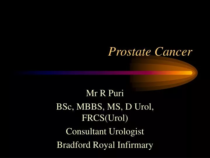 prostate cancer ppt 2018