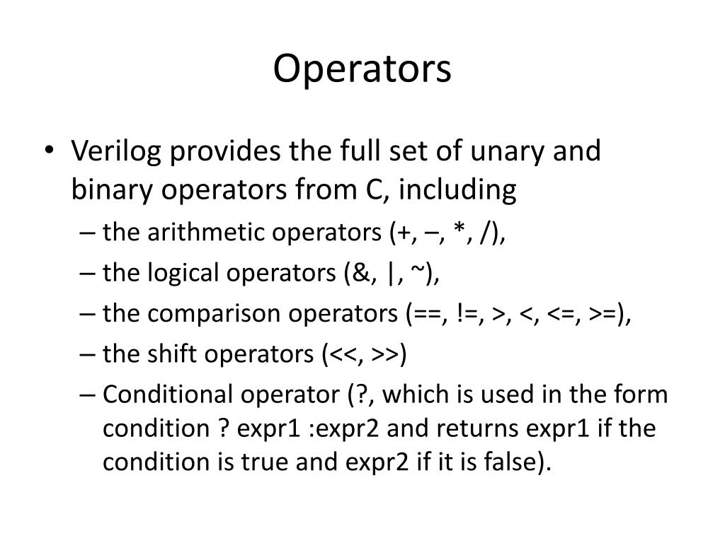 PPT - Verilog PowerPoint Presentation, free download - ID:3016969