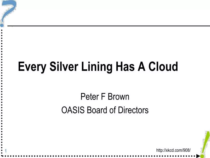 Every Silver Lining Has a Cloud by Scott Stevens Every Silver Lining Has a Cloud by Scott Stevens