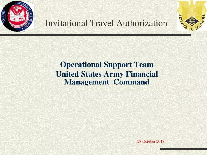 Invitational Travel Orders Army
