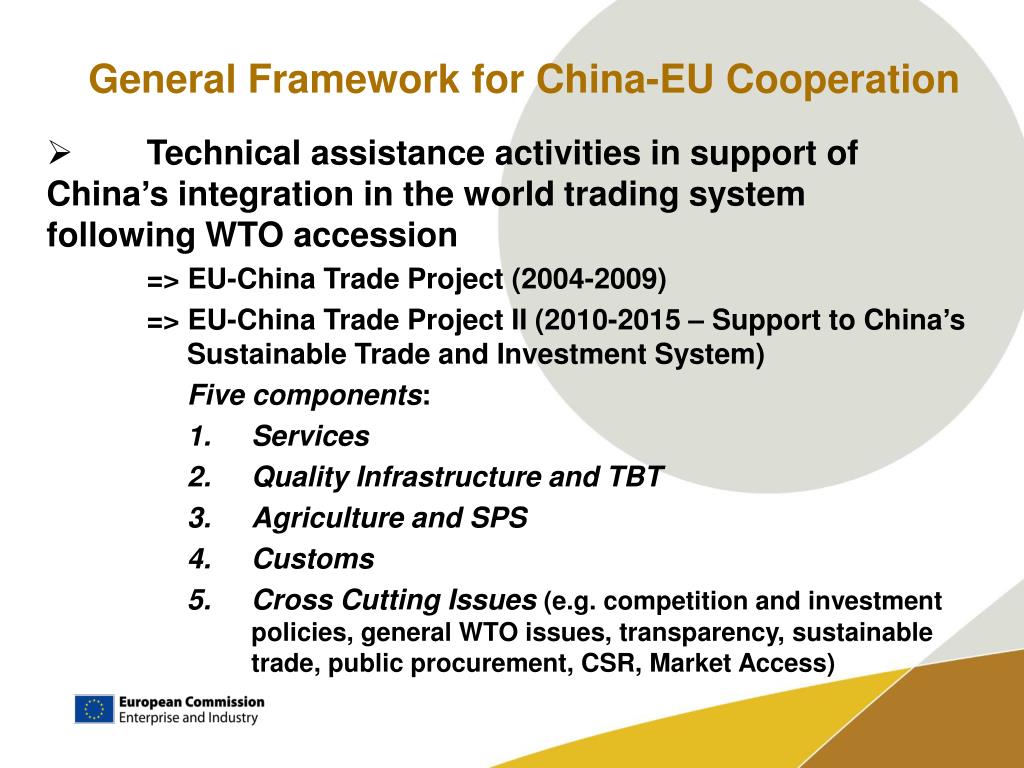 PPT - Regulatory Cooperation Between China and the EU for Safer ...