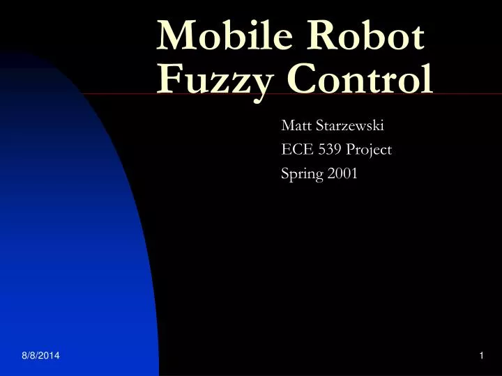 PPT - Mobile Robot Fuzzy Control PowerPoint Presentation, free download -  ID:3019156