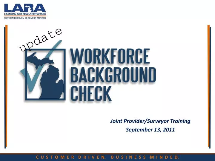 PPT Joint Provider/Surveyor Training September 13, 2011 PowerPoint