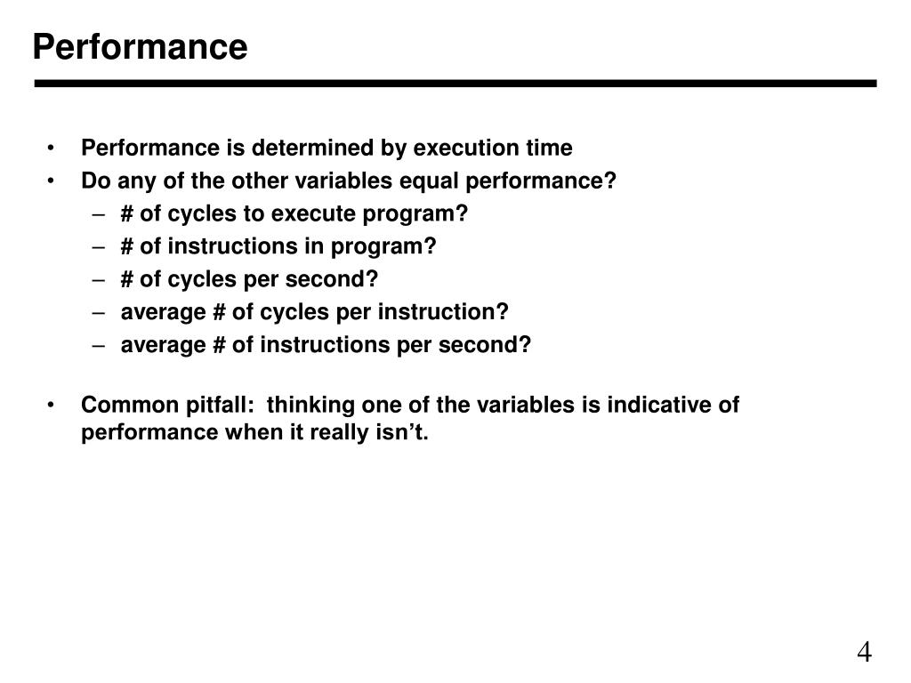meaning of performance presentation