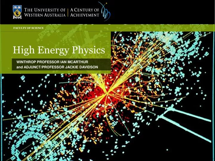 research topics in high energy physics