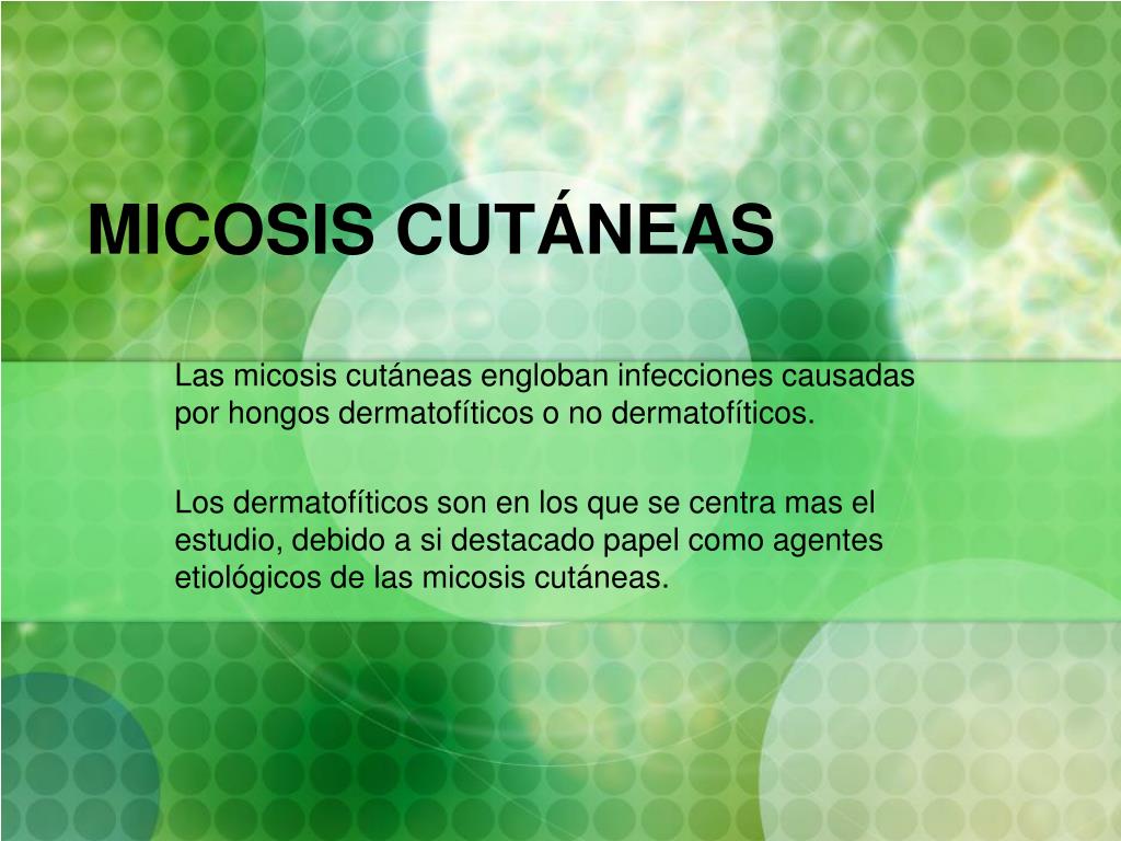 que son micosis cutaneas