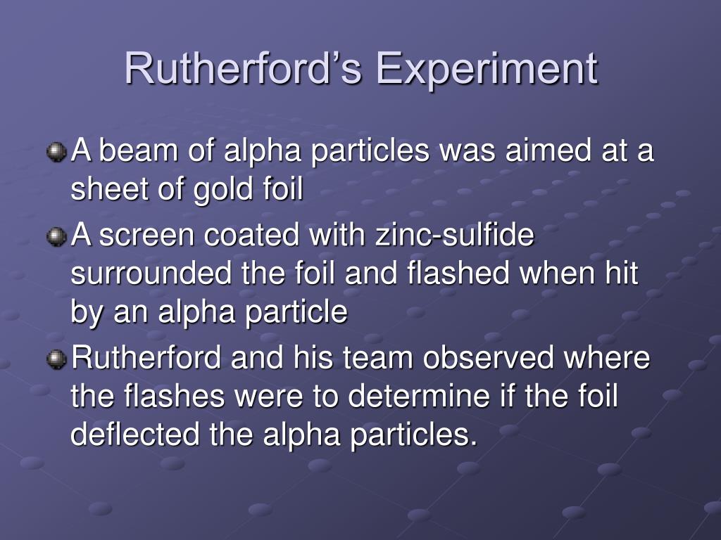 rutherford experiment conclusion rutherford experiment conclusion