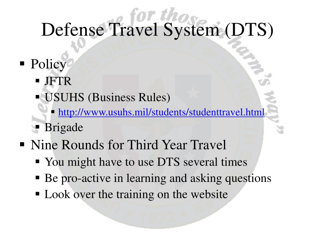 defense travel system business rules