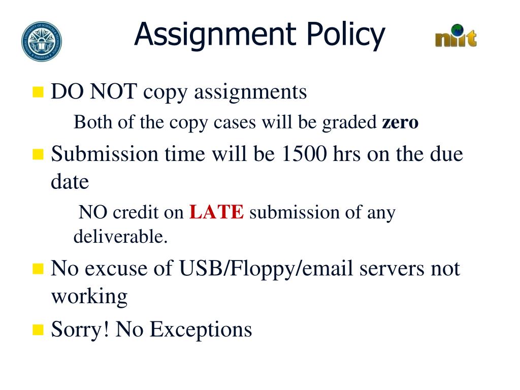 assignment policy