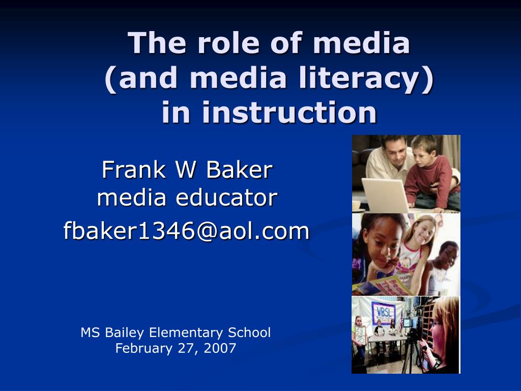 role of media for educational purposes research paper