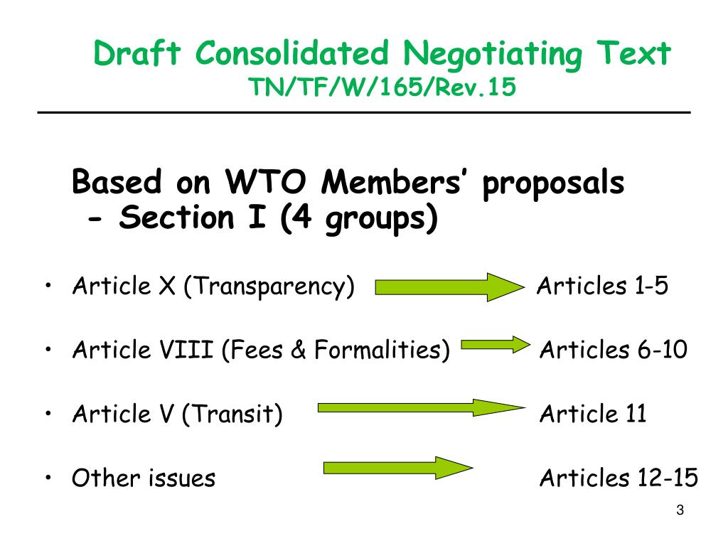 PPT - WTO Negotiations on Trade Facilitation: W hat is at s take ...