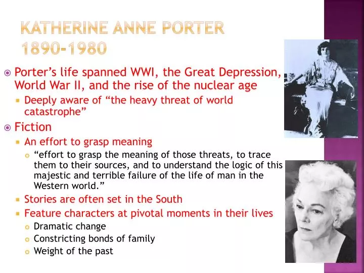 an examination of katherine anne porters rope on the topic of married and unmarried couples The percy anecdotes who was very rich, was married to a young man without fortune they had lived in the most perfect happi. an examination of katherine anne porters rope on the topic of married and unmarried couples The percy anecdotes who was very rich, was married to a young man without fortune they had lived in the most perfect happi.