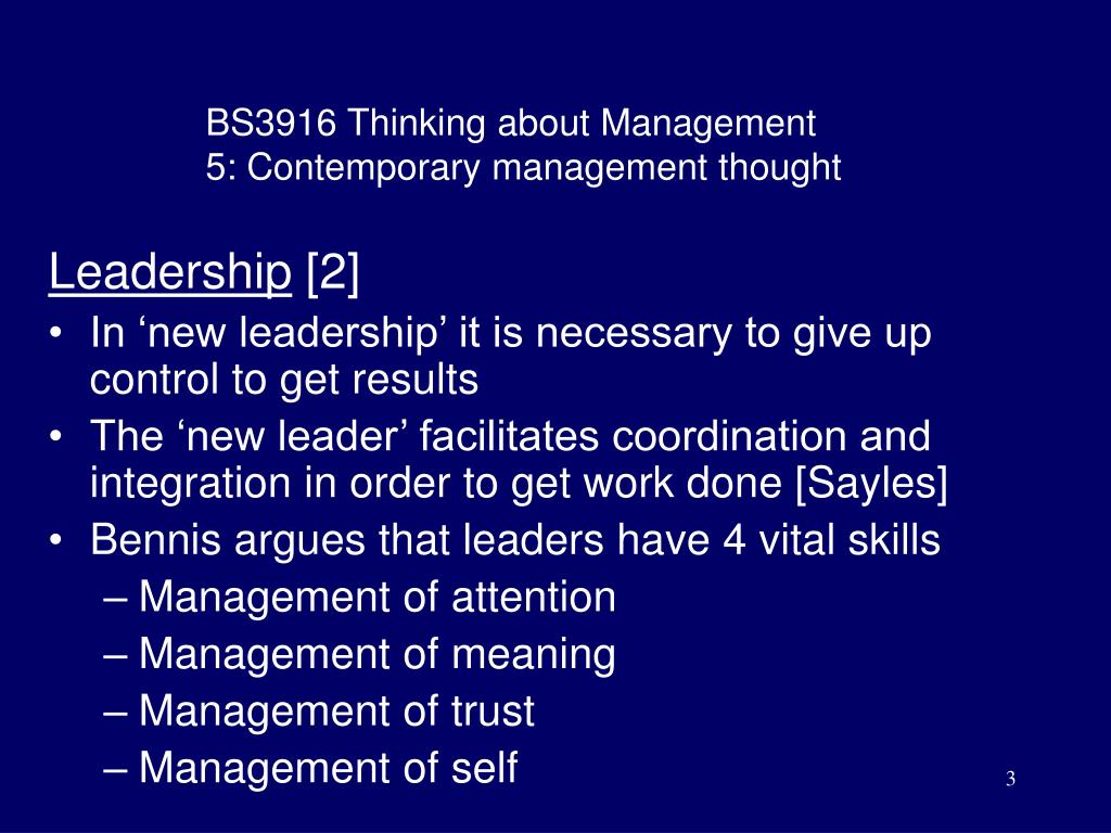 contemporary management meaning