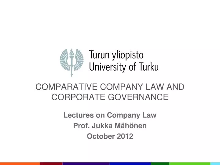 comparative corporate governance comparative corporate governance