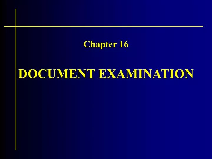 PPT DOCUMENT EXAMINATION PowerPoint Presentation, free download ID3024573
