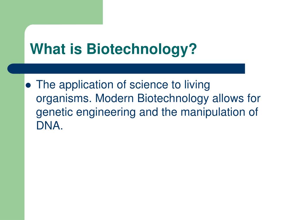 PPT Intro to Biotechnology PowerPoint Presentation, free download